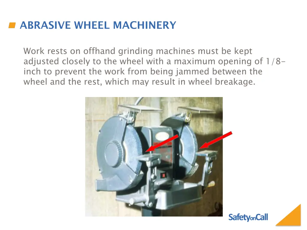 abrasive wheel machinery