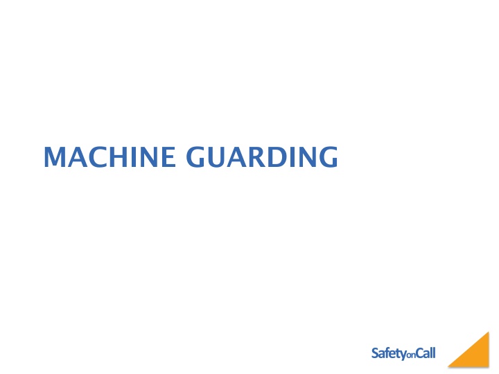 machine guarding