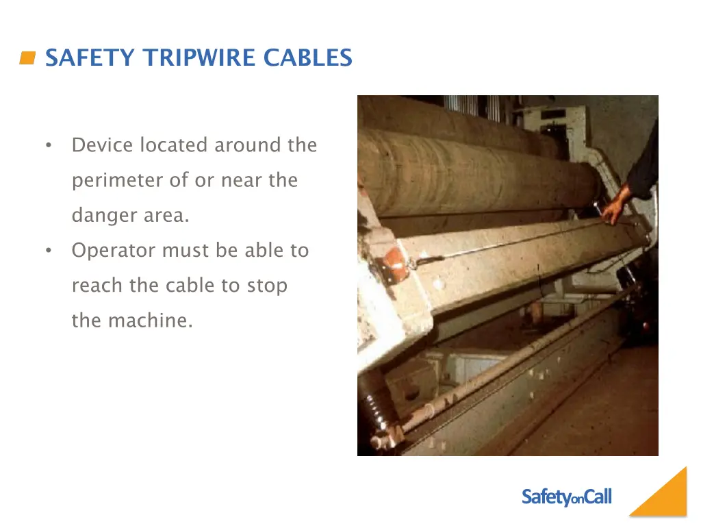 safety tripwire cables