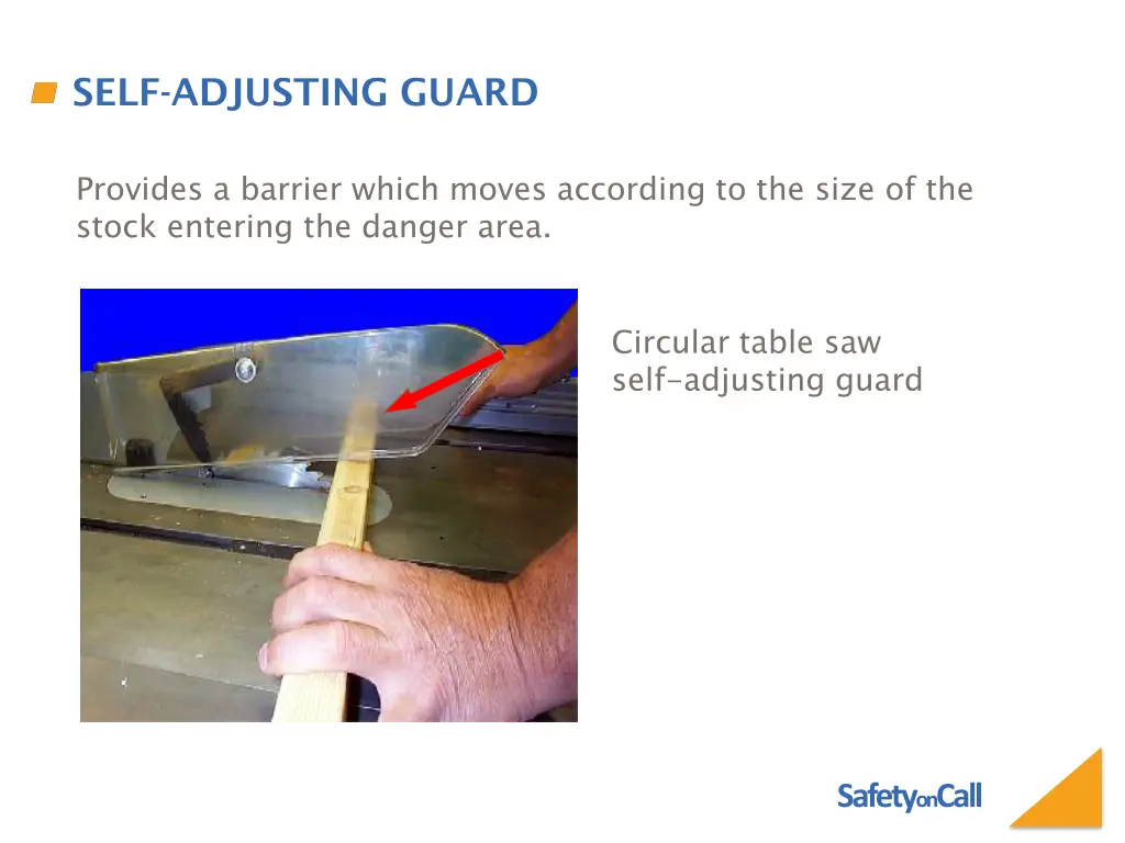 self adjusting guard