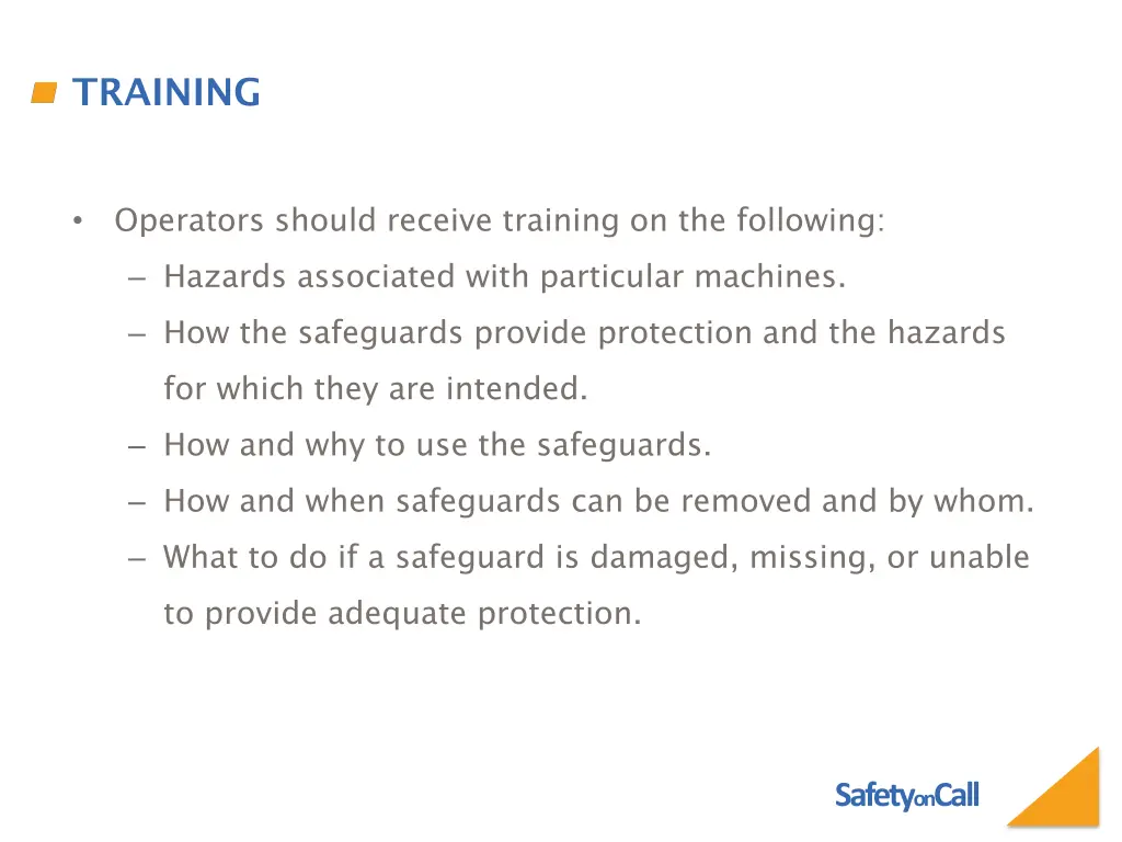 training