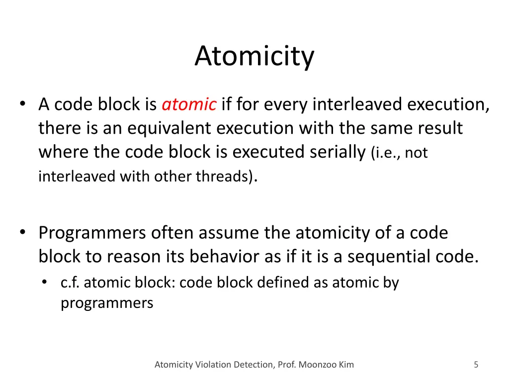 atomicity