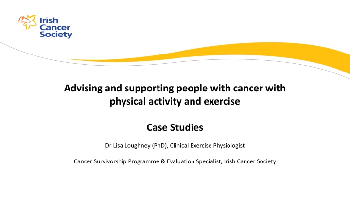 advising and supporting people with cancer with
