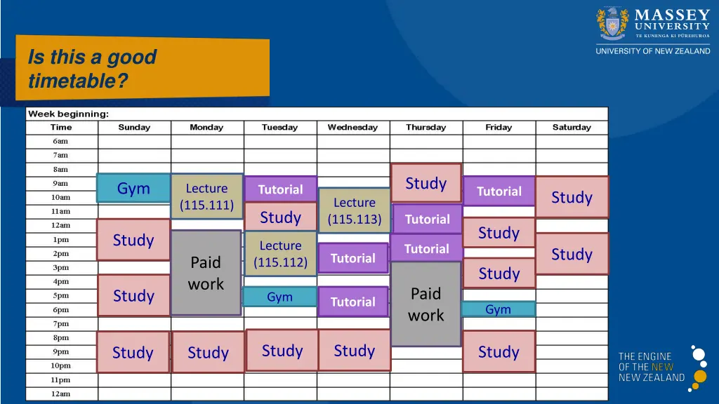 is this a good timetable
