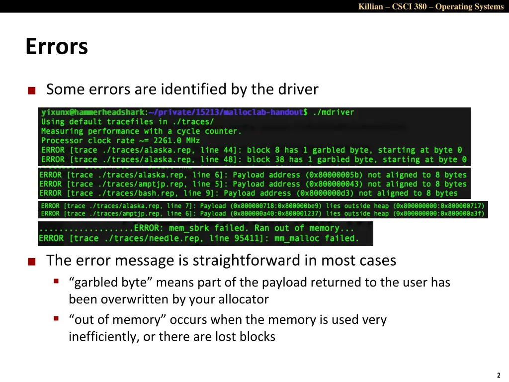 killian csci 380 operating systems 1