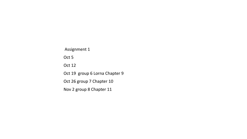 assignment 1