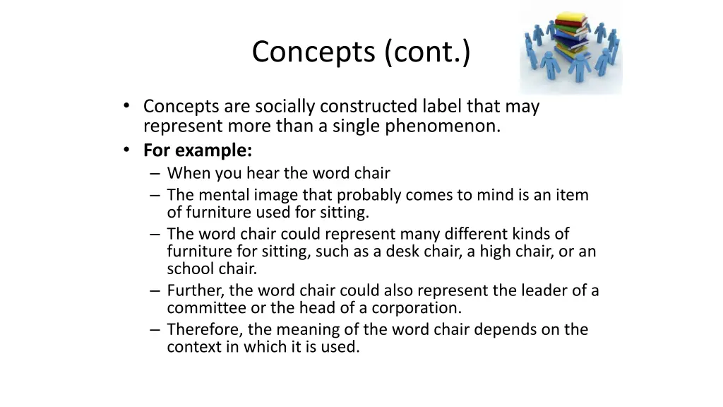 concepts cont