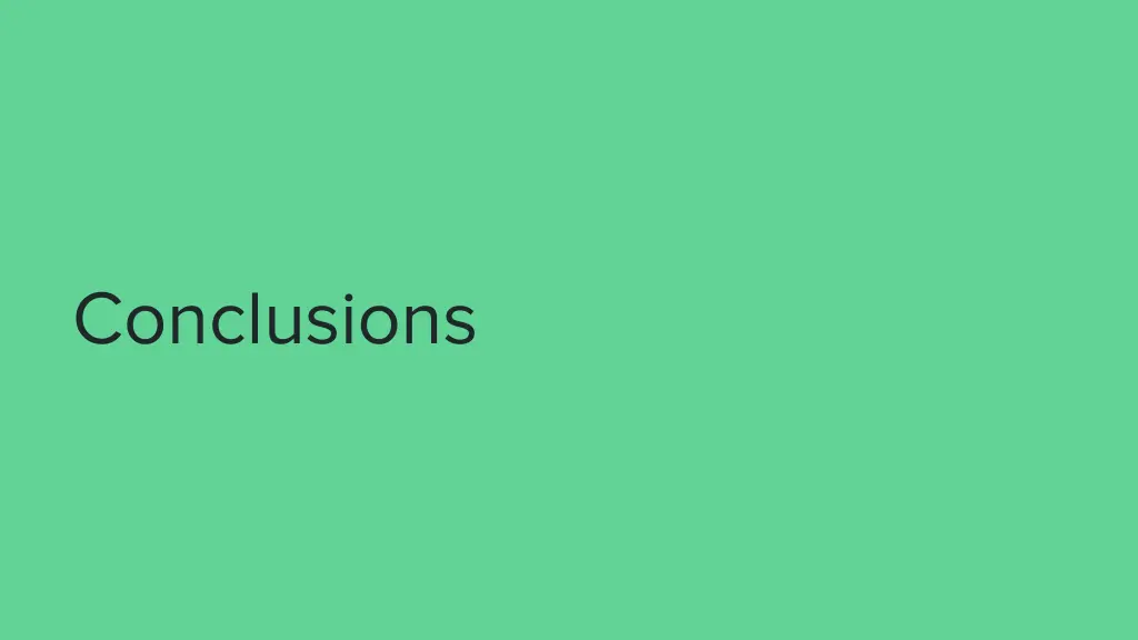 conclusions