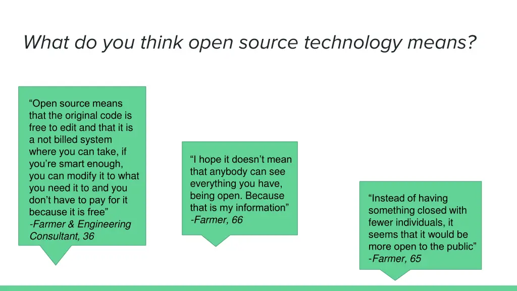 what do you think open source technology means