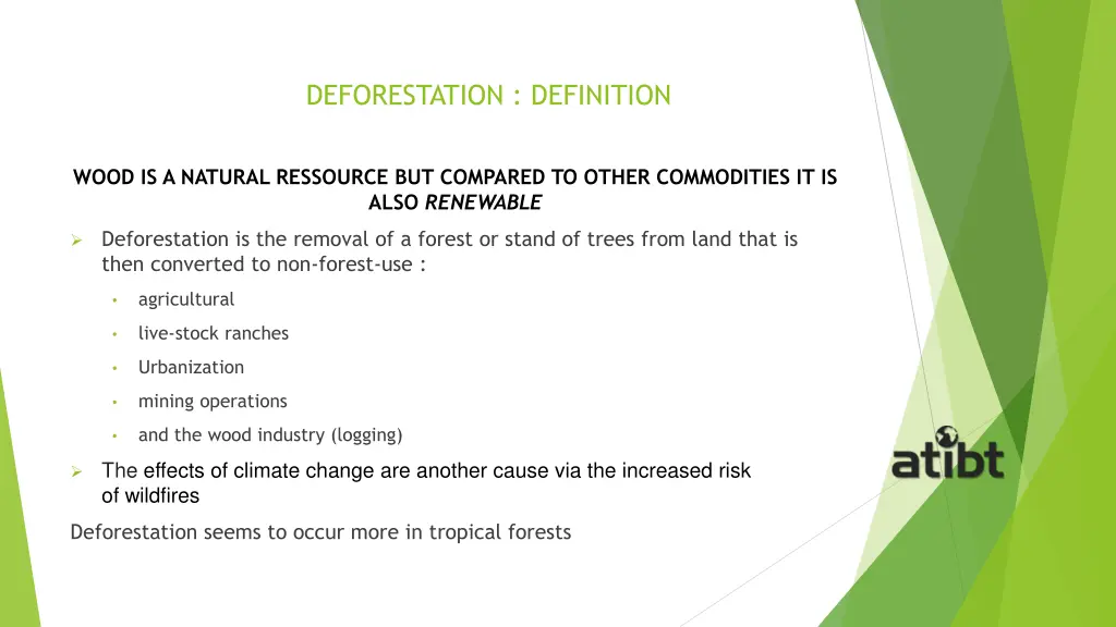 deforestation definition