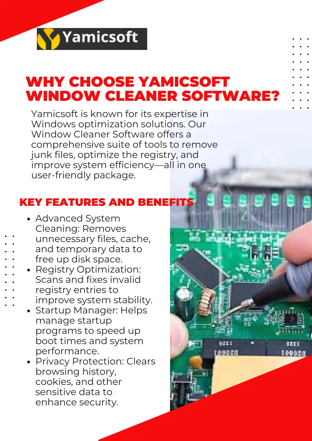 why choose yamicsoft window cleaner software