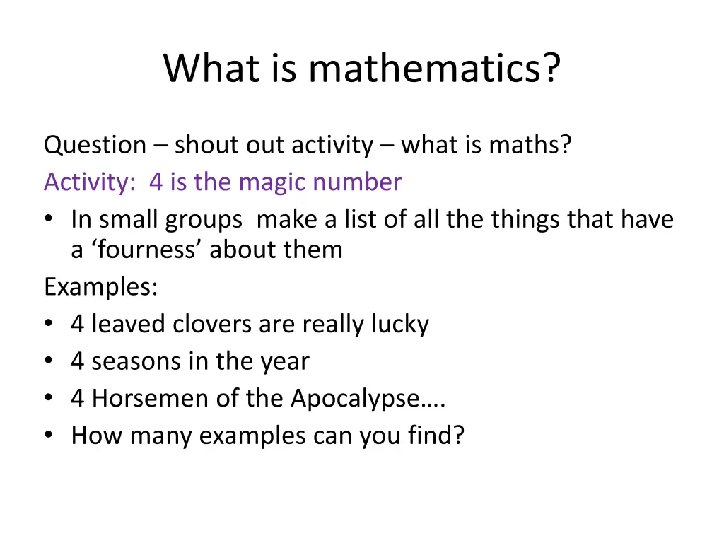 what is mathematics