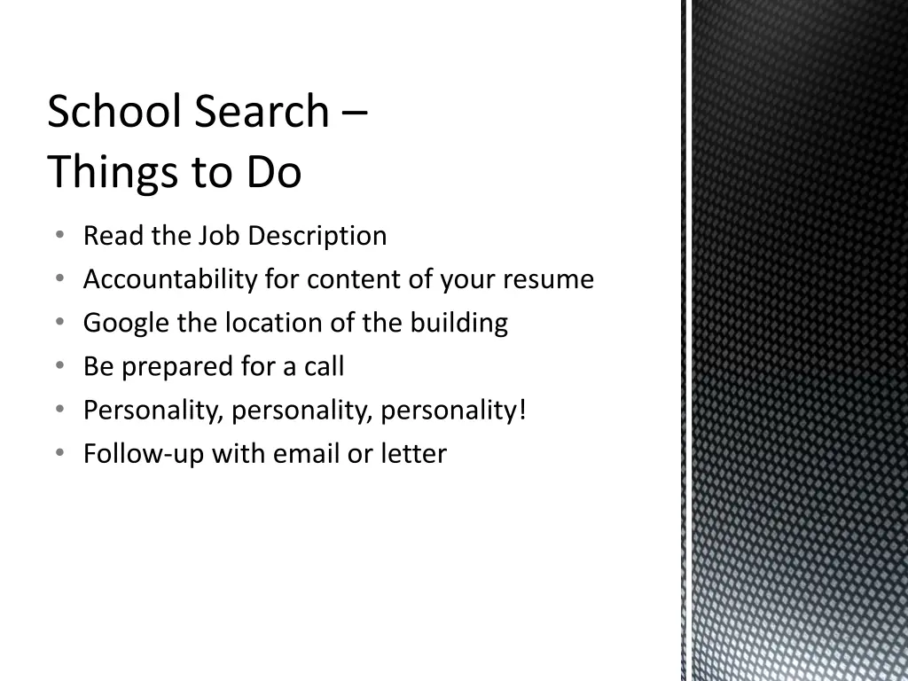 school search things to do