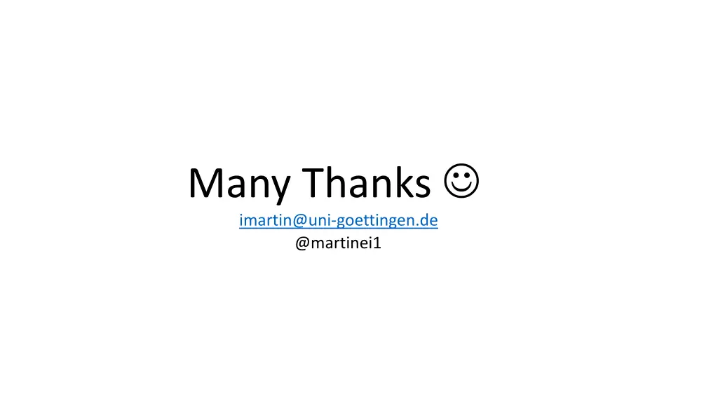many thanks imartin@uni goettingen de @martinei1