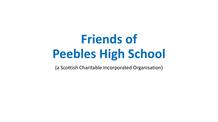 friends of peebles high school