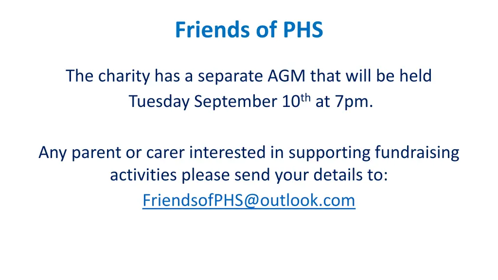 friends of phs