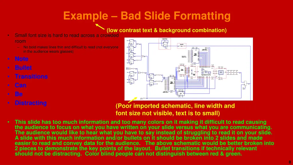 example bad slide formatting