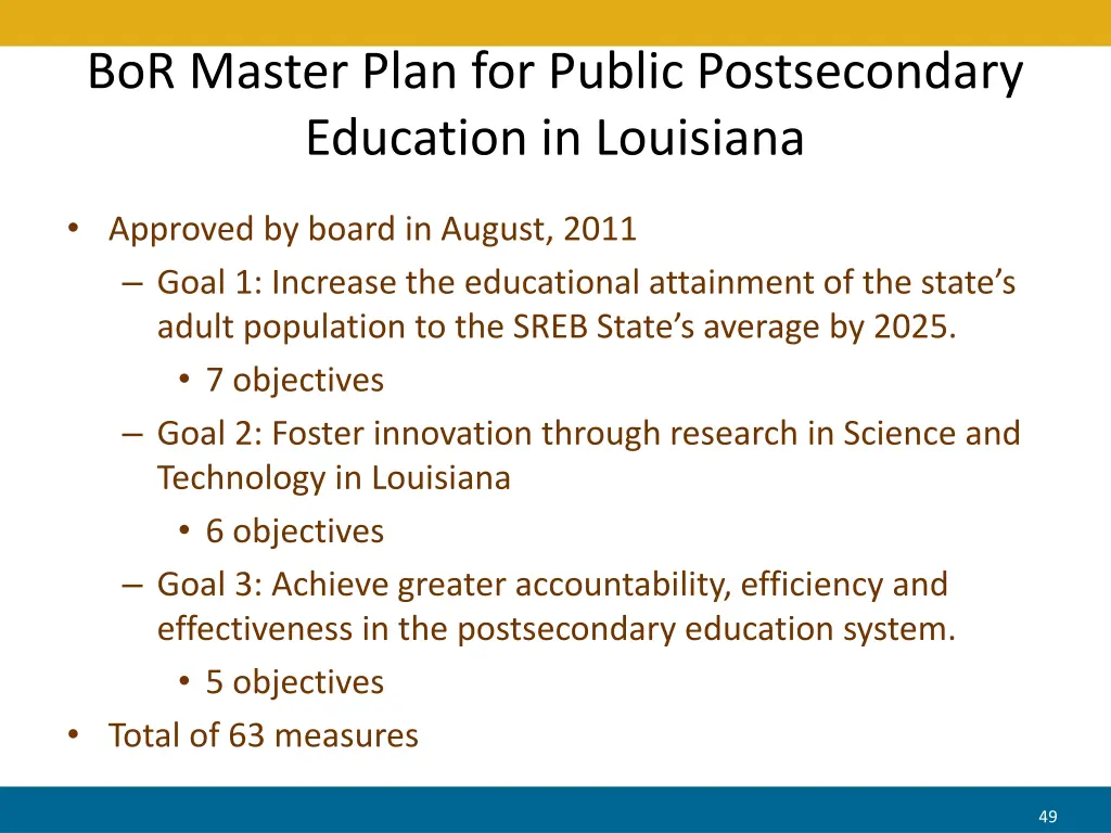 bor master plan for public postsecondary