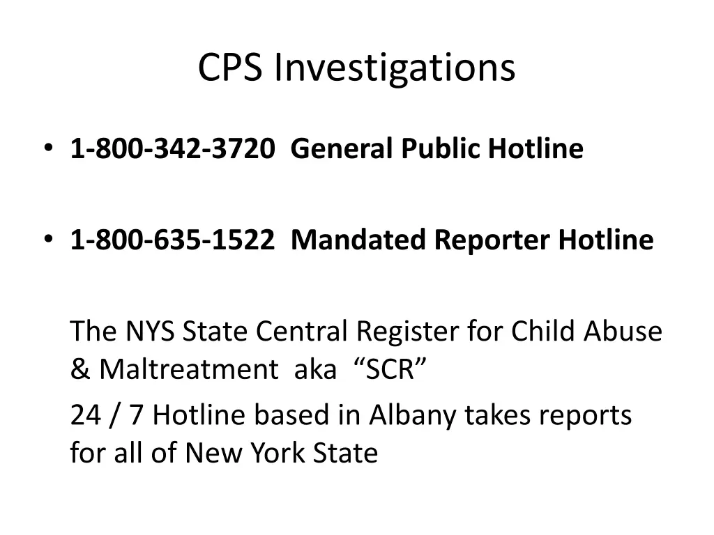 cps investigations