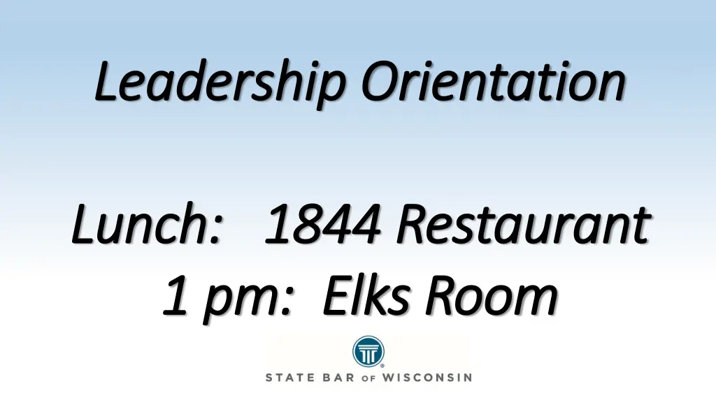 leadership orientation leadership orientation