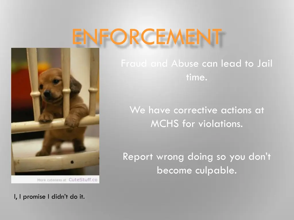 enforcement