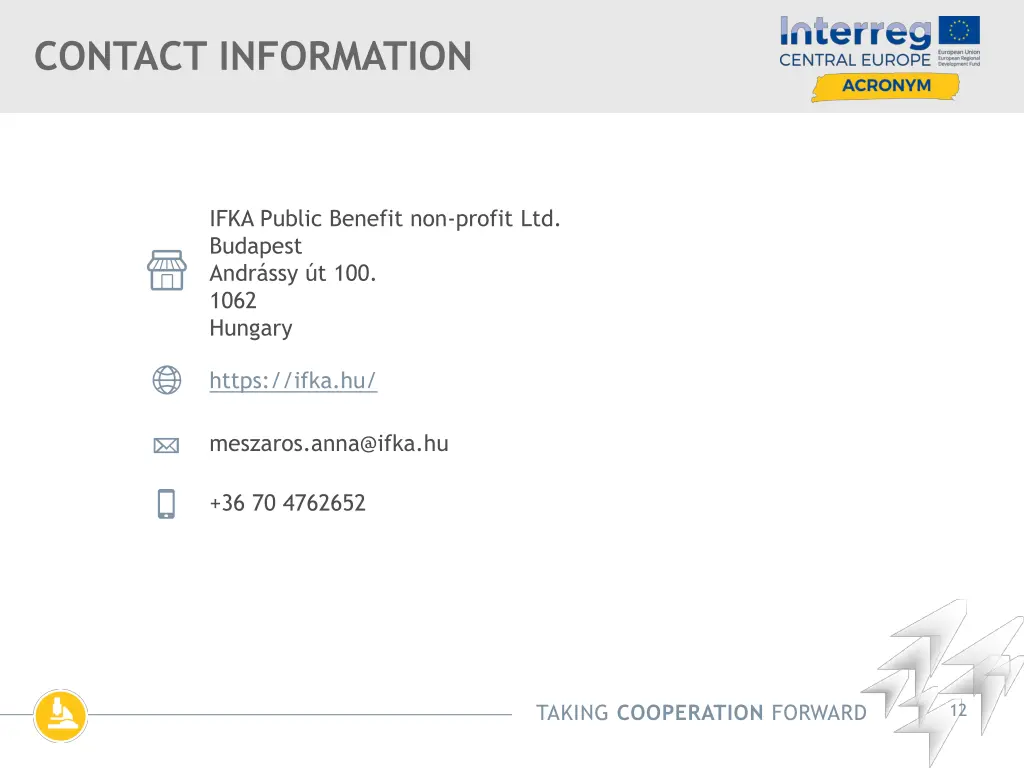 contact information