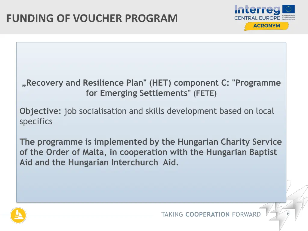 funding of voucher program