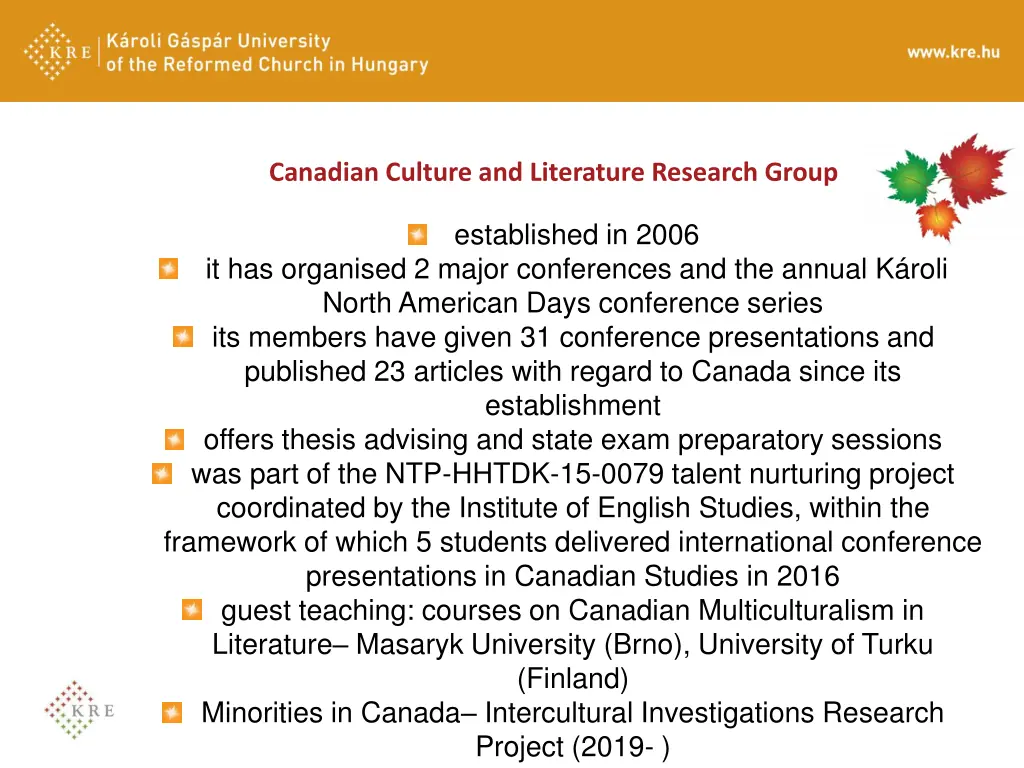 canadian culture and literature research group