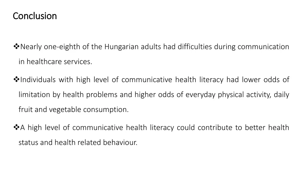 conclusion conclusion