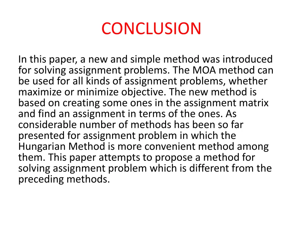 conclusion