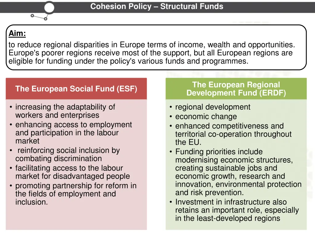 cohesion policy structural funds