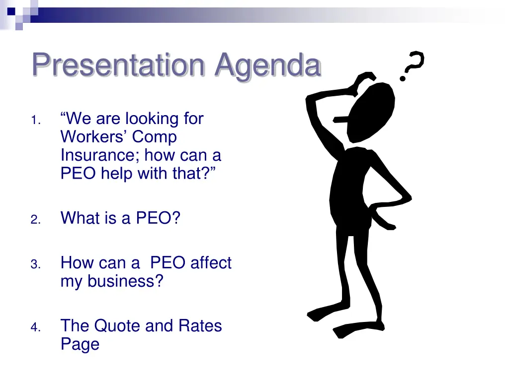 presentation agenda
