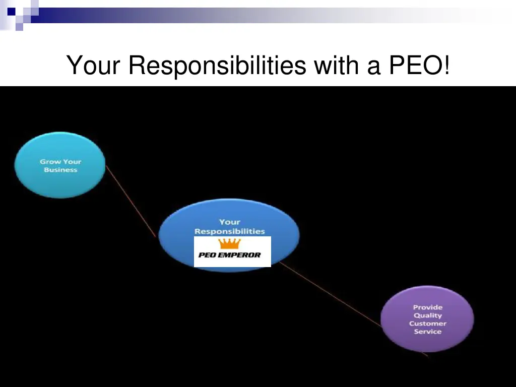 your responsibilities with a peo