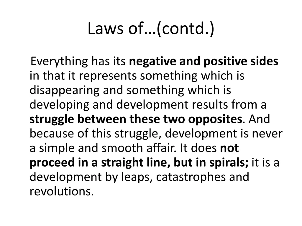 laws of contd 1