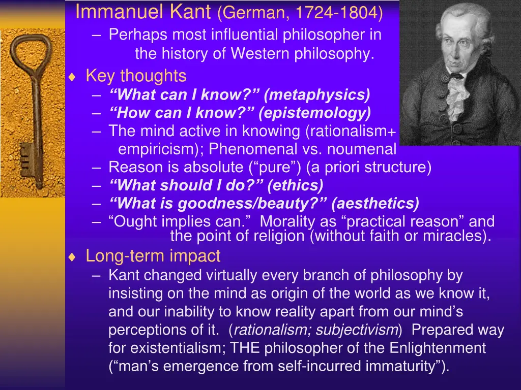 immanuel kant german 1724 1804 perhaps most