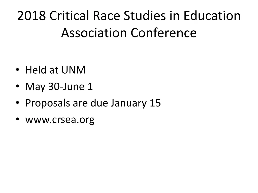 2018 critical race studies in education
