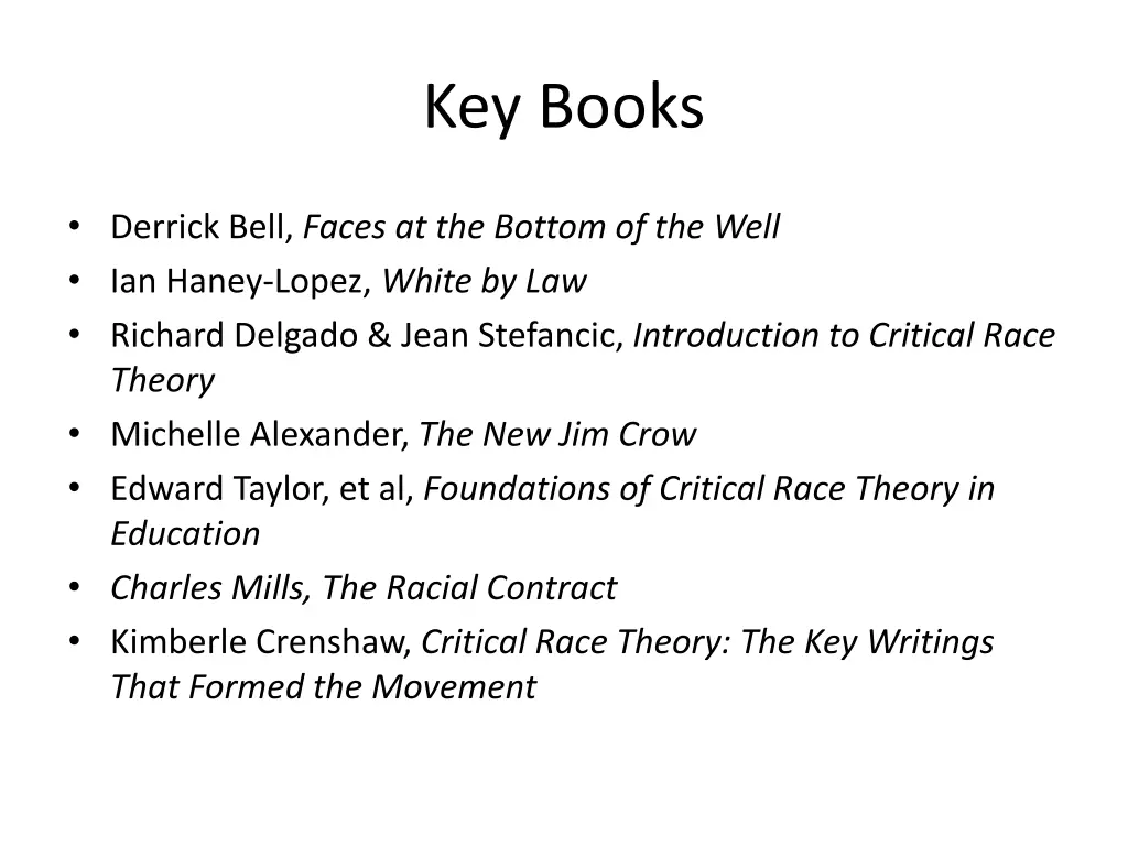 key books