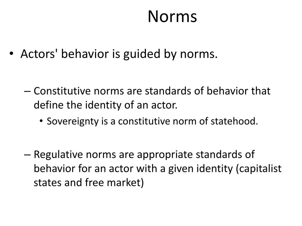 norms