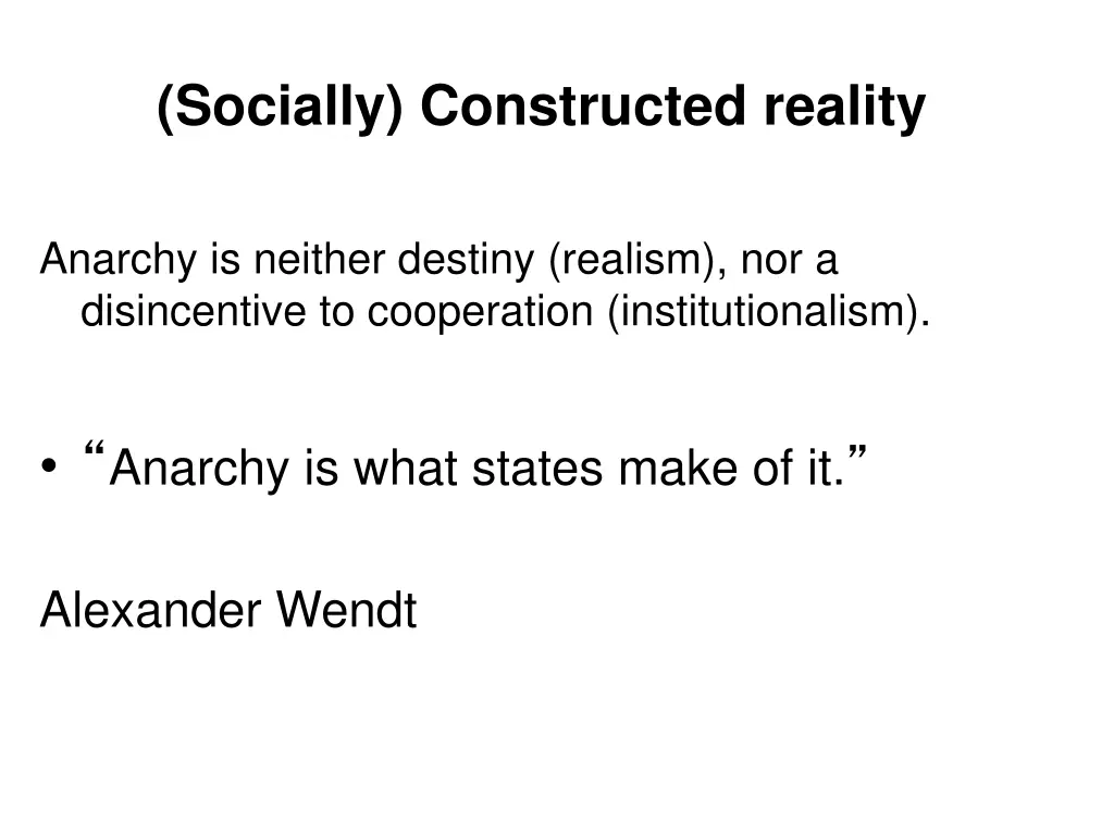 socially constructed reality
