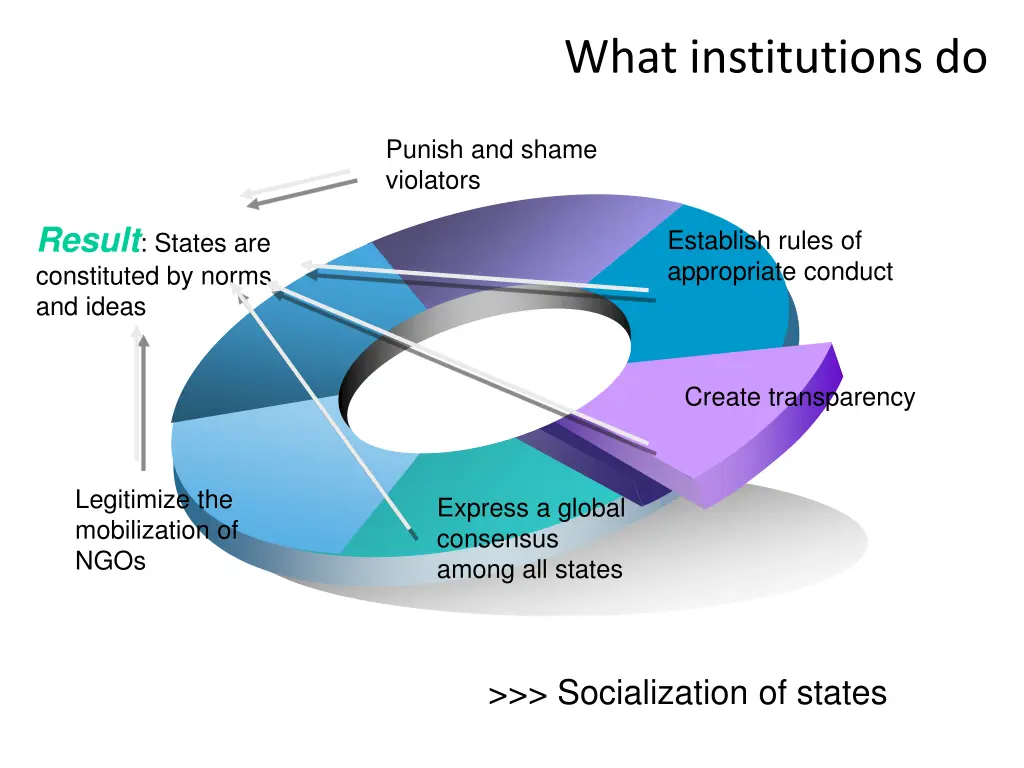 what institutions do