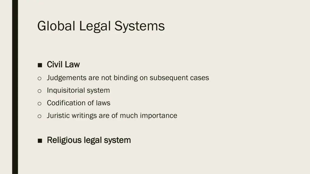 global legal systems 1