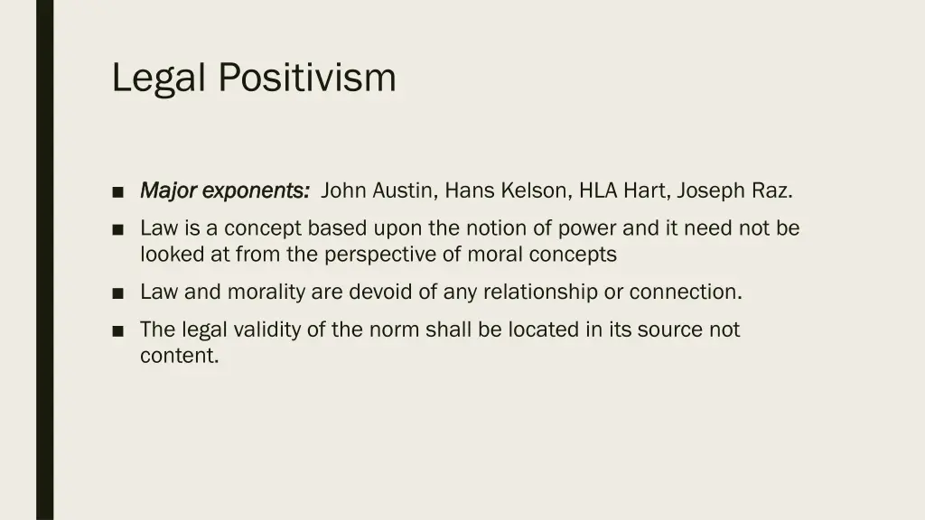 legal positivism