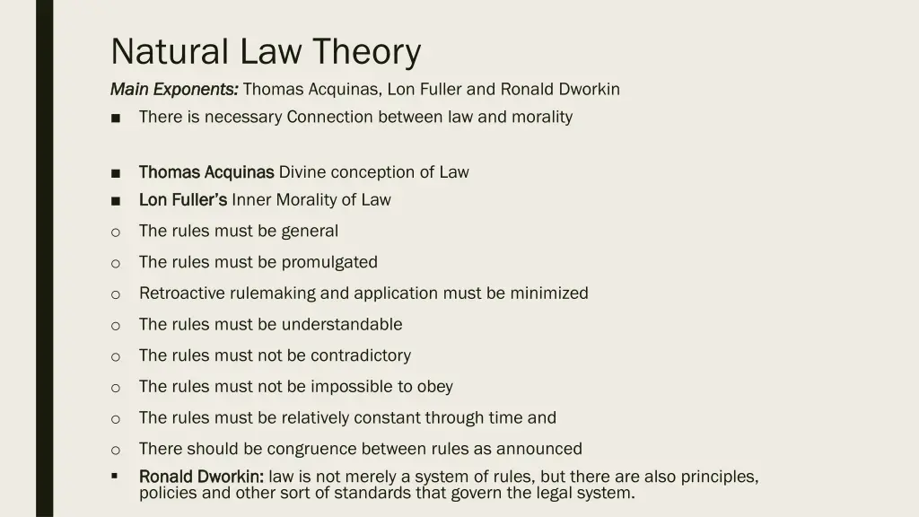 natural law theory main exponents main exponents