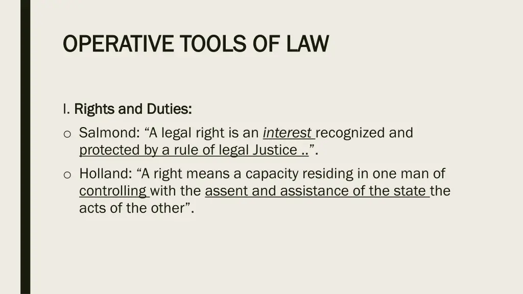 operative tools of law operative tools of law