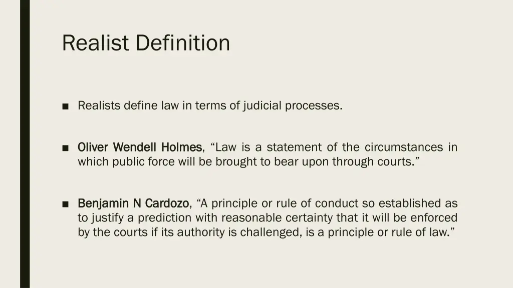 realist definition