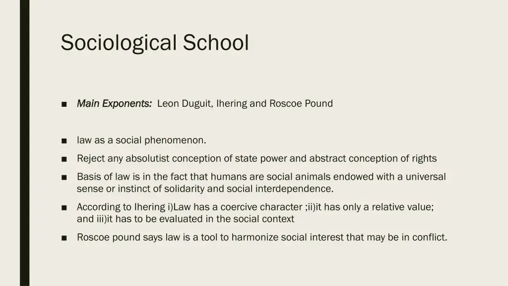sociological school