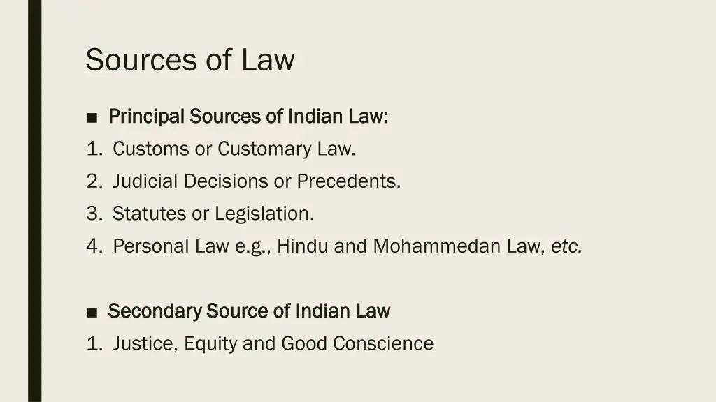 sources of law