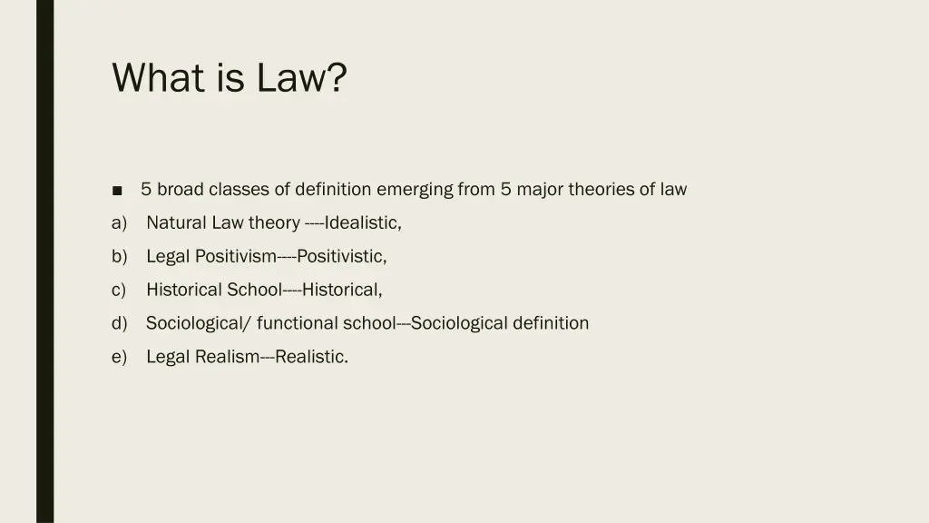 what is law