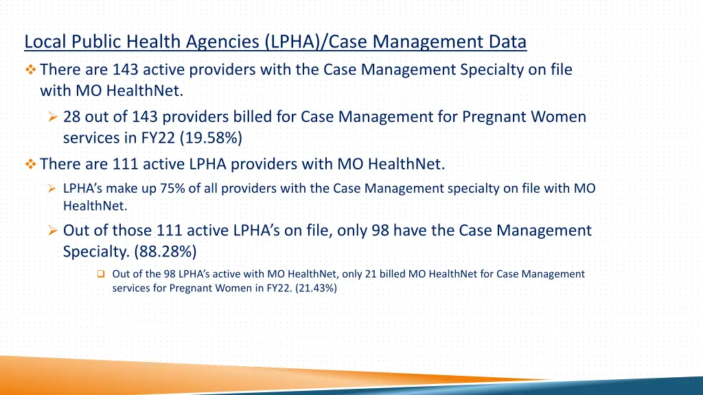 local public health agencies lpha case management