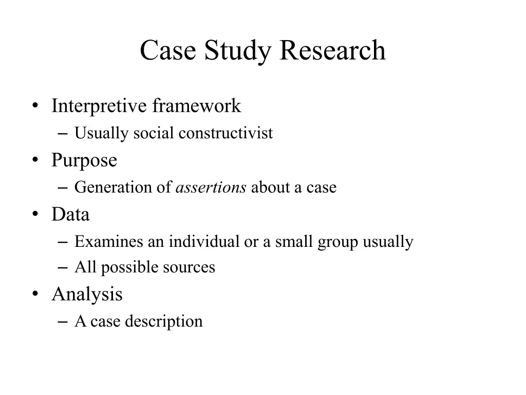 case study research